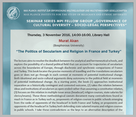 "The Politics of Secularism and Religion in France and Turkey"