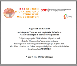 "Migration und Macht. Soziologische Theorien und empirische Befunde zu Machtbeziehungen in Einwanderungsländern" 