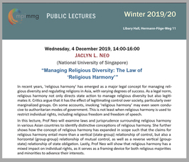 "Managing Religious Diversity: The Law of ‘Religious Harmony’"