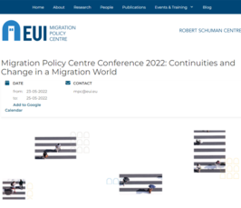 Eloisa Harris at "Migration Policy Centre Conference 2022: Continuities and Change in a Migration World