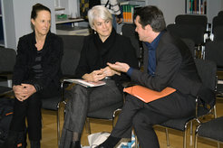 From left to right: Wendy Brown, Berkeley • Melissa Williams, Toronto • Rainer Forst, Frankfurt (© MPI-MMG, Göttingen)