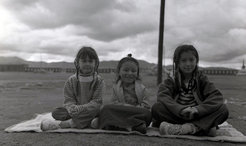 Siddhi Lama at age six with Merlin and Devin, my daughters.