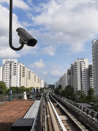 Pic 3: Surveillance camera in the Northern outskirts of Singapore.