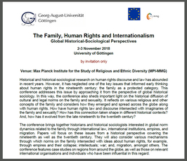 "The Family, Human Rights and Internationalism"