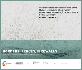 "Borders, Fences, Firewalls. Assessing the changing relationship of territory and institutions" 