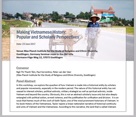 "Making Vietnamese History: Popular and Scholarly Perspectives" "Making Vietnamese History: Popular and Scholarly Perspectives"