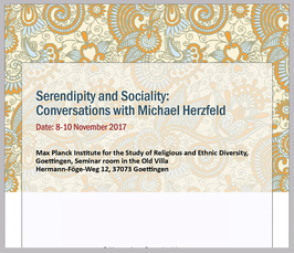 "Serendipity and Sociality: Conversations with Michael Herzfeld"