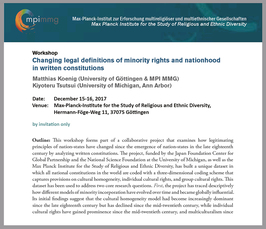 "Changing legal definitions of minority rights and nationhood in written constitutions"