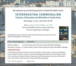 "Interrogating Communalism: Violence, Citizenship and Minorities in South India"