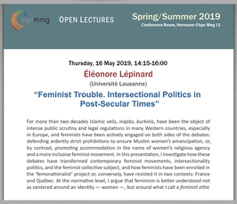 "Feminist trouble. Intersectional politics in post-secular times"