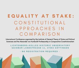 "Equality at Stake: Constitutional Approaces in Comparison"