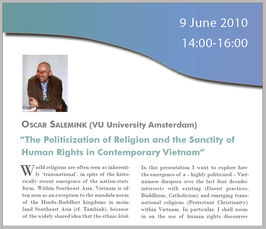 "The Politicization of Religion and the Sanctity of Human Rights in Contemporary Vietnam"