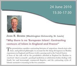 "Why there is no ‘European Islam’: Contrasting contours of Islam in England and France"