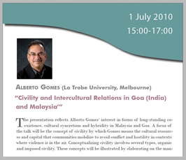 "Civility and Intercultural Relations in Goa (India) and Malaysia"