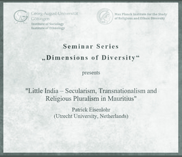 " Little India – Secularism, Transnationalism and Religious Pluralism in Mauritius"