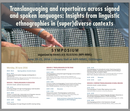 "Translanguaging and repertoires across signed and spoken languages: Insights from linguistic ethnographies in (super)diverse contexts" 