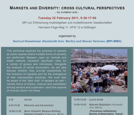 "Markets and diversity: cross cultural perspectives" 