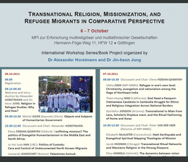 "Transnational religion, Missionization, and refugee Migrants in Comparative perspective" 