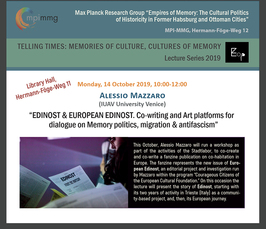 "EDINOST & EUROPEAN EDINOST. Co-writing and Art platforms for dialogue on Memory politics, migration & antifascism"