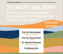 "Zu Wort melden?! Zur Rolle von Migrationswissenschaftler*innen in der öffentlichen Debatte" 