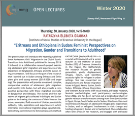 "Eritreans and Ethiopians in Sudan: Feminist Perspectives on Migration, Gender and Transitions to Adulthood"