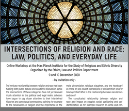 "Intersections of Religion and Race: Law, Politics, and everyday Life" 