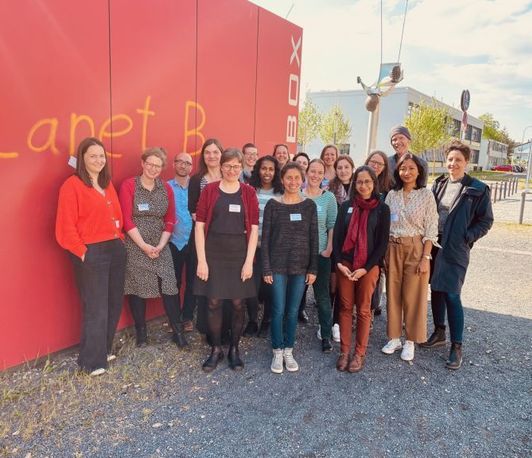 Megha Amrith, Victoria Kumala Sakti and Dora Sampaio at the second workshop of the DFG Network on ‘Migration and im/mobilities in the Global South in Pandemic Times’